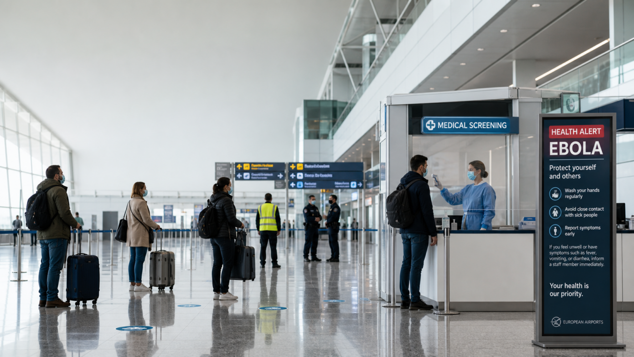 European Airports During an Ebola Alert